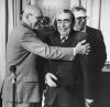 Urho Kekkonen (left) is meeting Leonid Brezhnev, the leader of the Soviet Union, at the Presidential Palace on 31 July 1975. Photo: PF-team / Pressfoto Zeeland / Press Photo Archive JOKA / Finnish Heritage Agency. Objektinumero: JOKAPF3AiV02C:6
