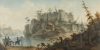 Raseborgs slottsruiner på 1800-talet (beskuren bild), M. N. Vorobjev / Museiverkets Bildsamlingar. Objektinumero: HK10000:795